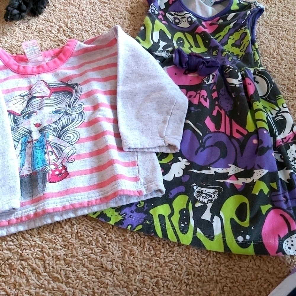 🧸One dress+ 1 tshirt//